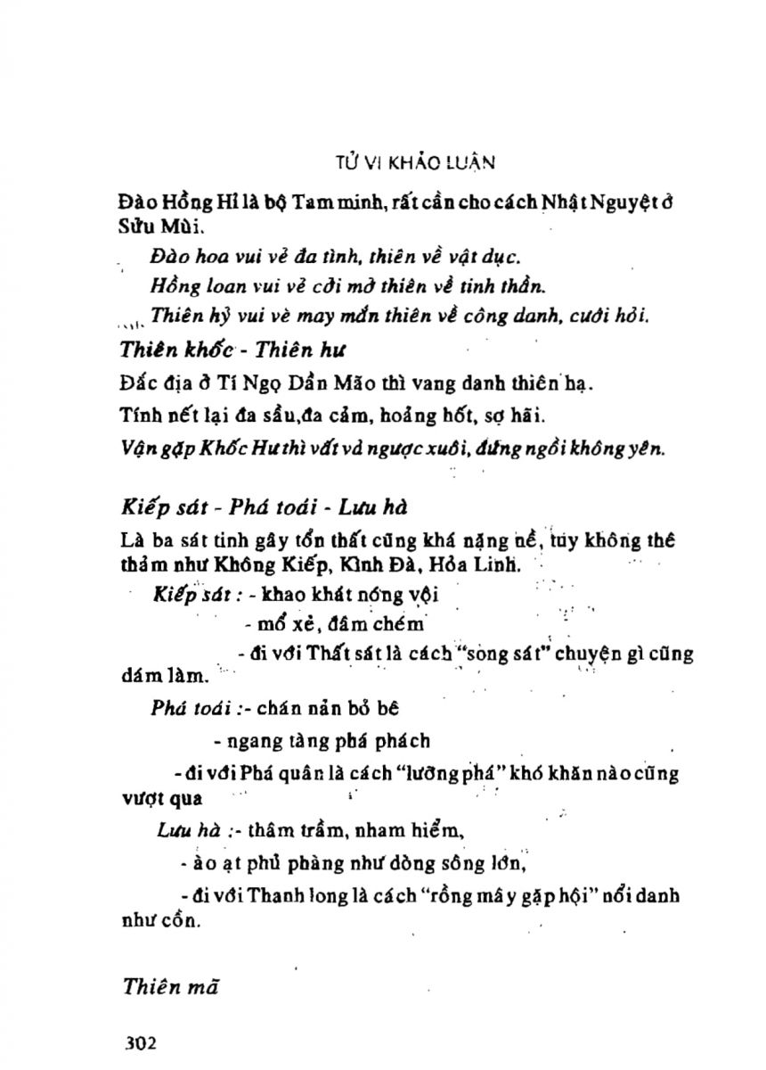 Tử Vi Khảo Luận - 302