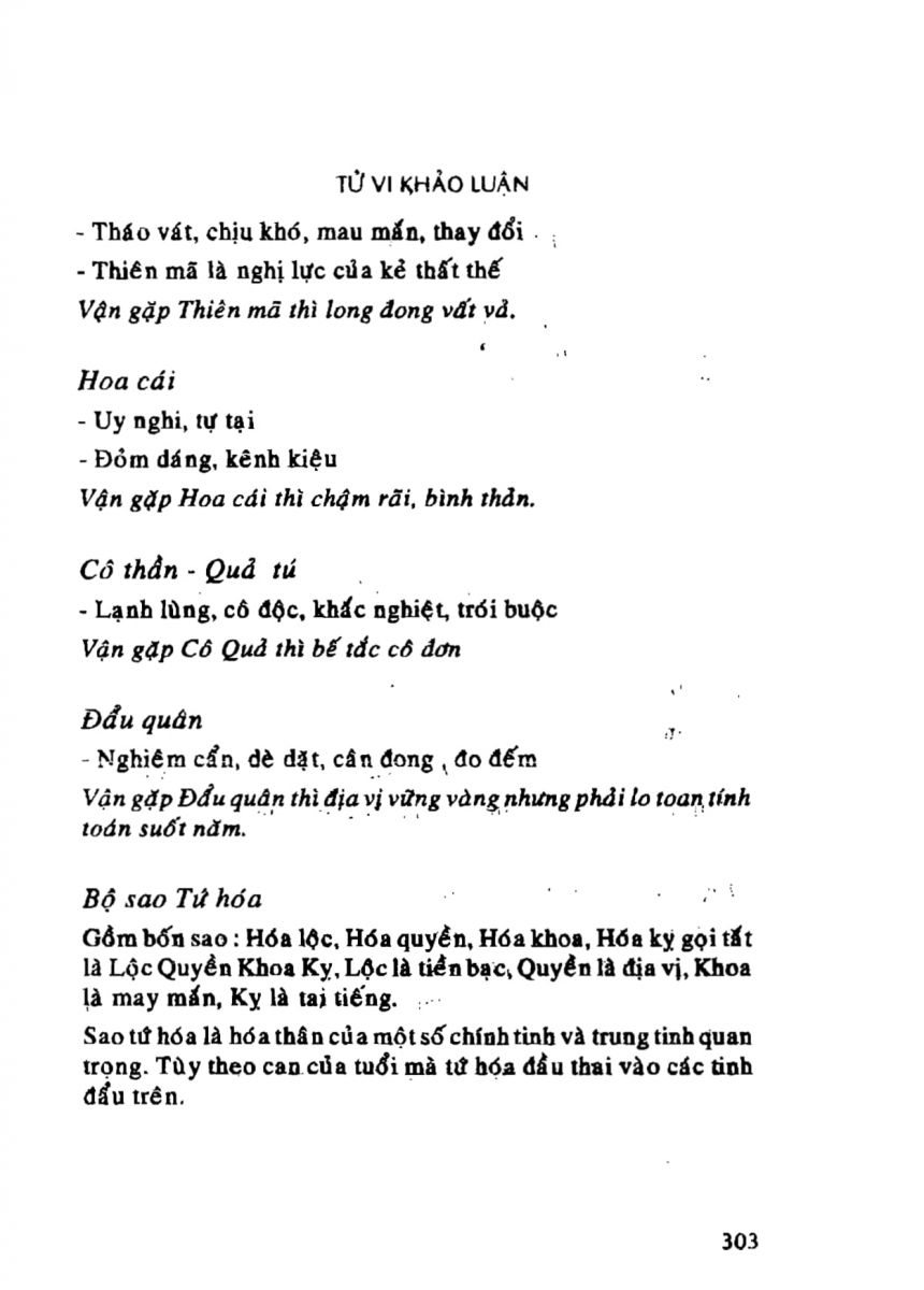 Tử Vi Khảo Luận - 303