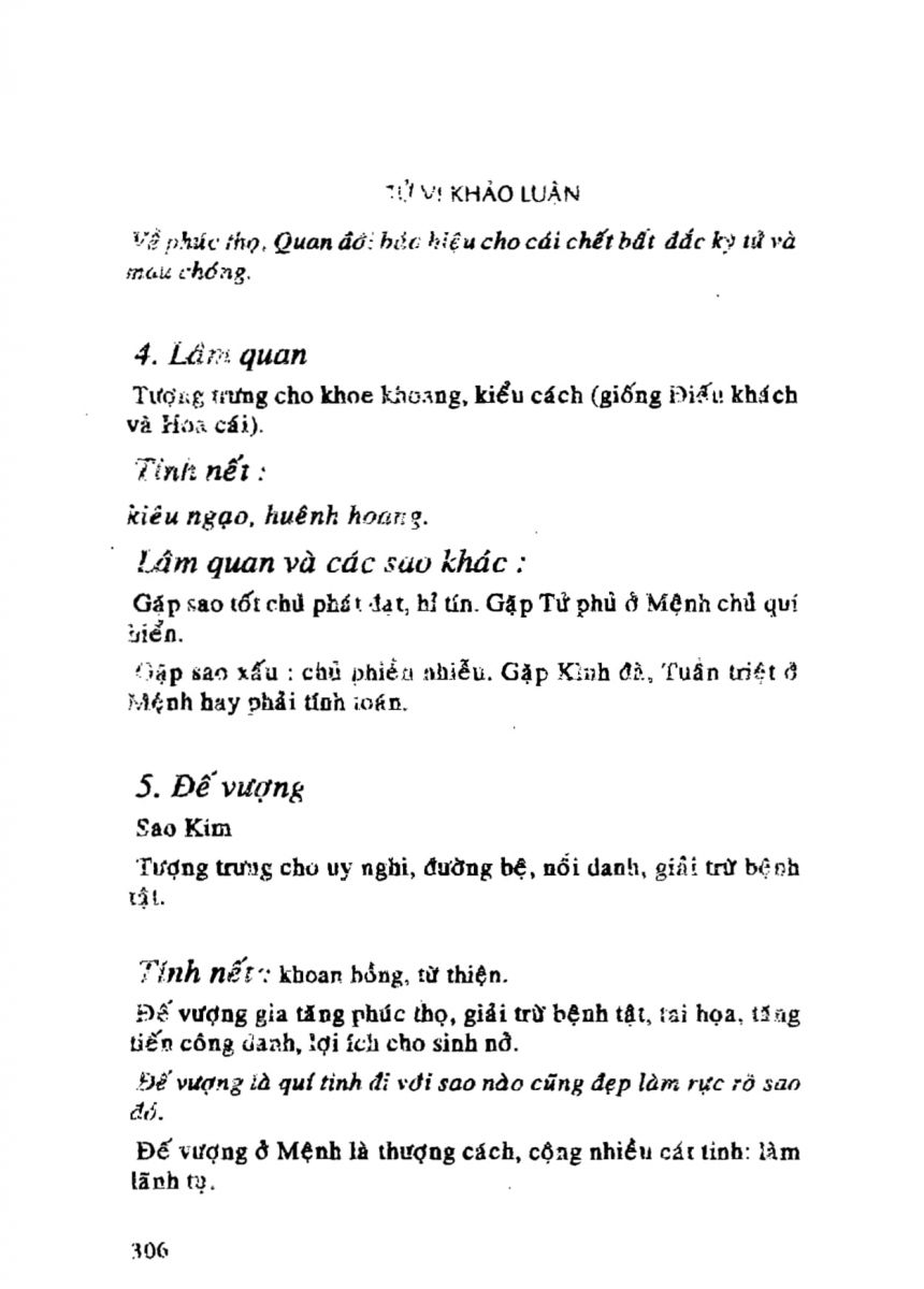 Tử Vi Khảo Luận - 306