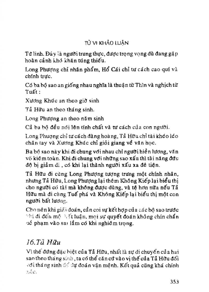 Tử Vi Khảo Luận - 353