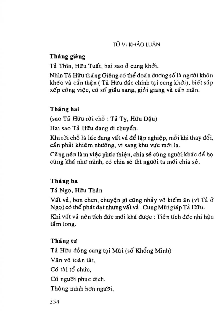Tử Vi Khảo Luận - 354