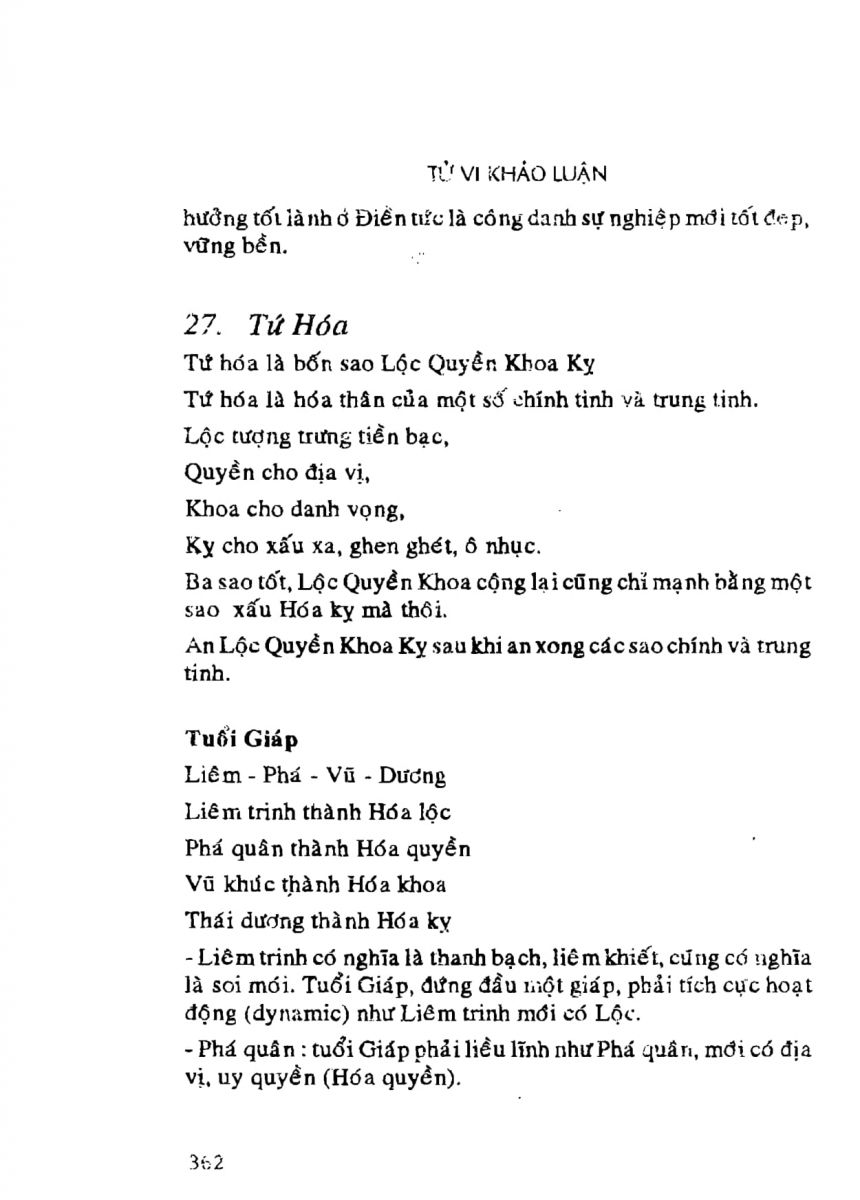 Tử Vi Khảo Luận - 362