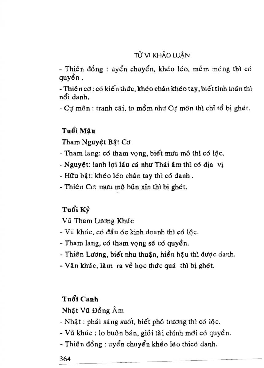 Tử Vi Khảo Luận - 364