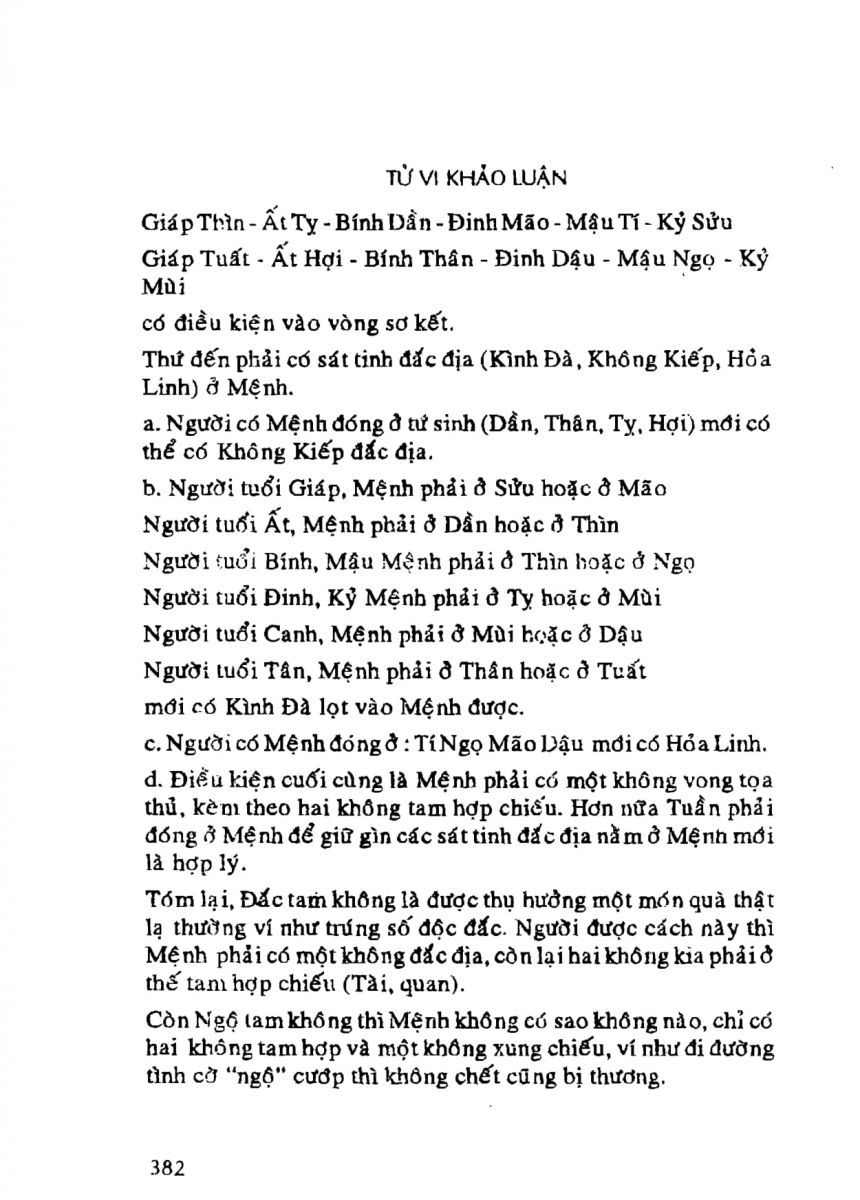 Tử Vi Khảo Luận - 382