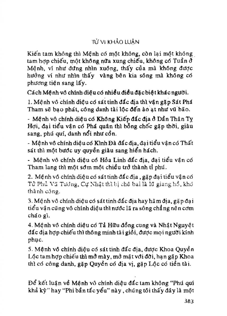 Tử Vi Khảo Luận - 383