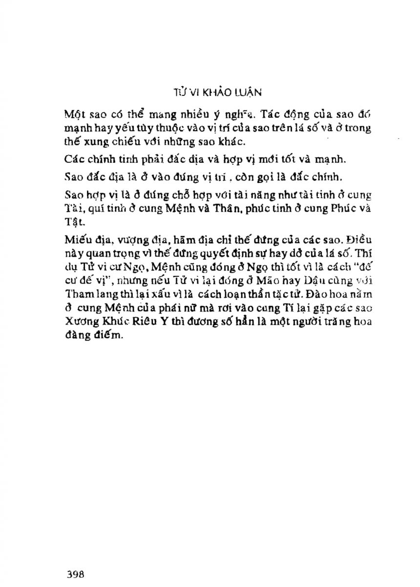 Tử Vi Khảo Luận - 398