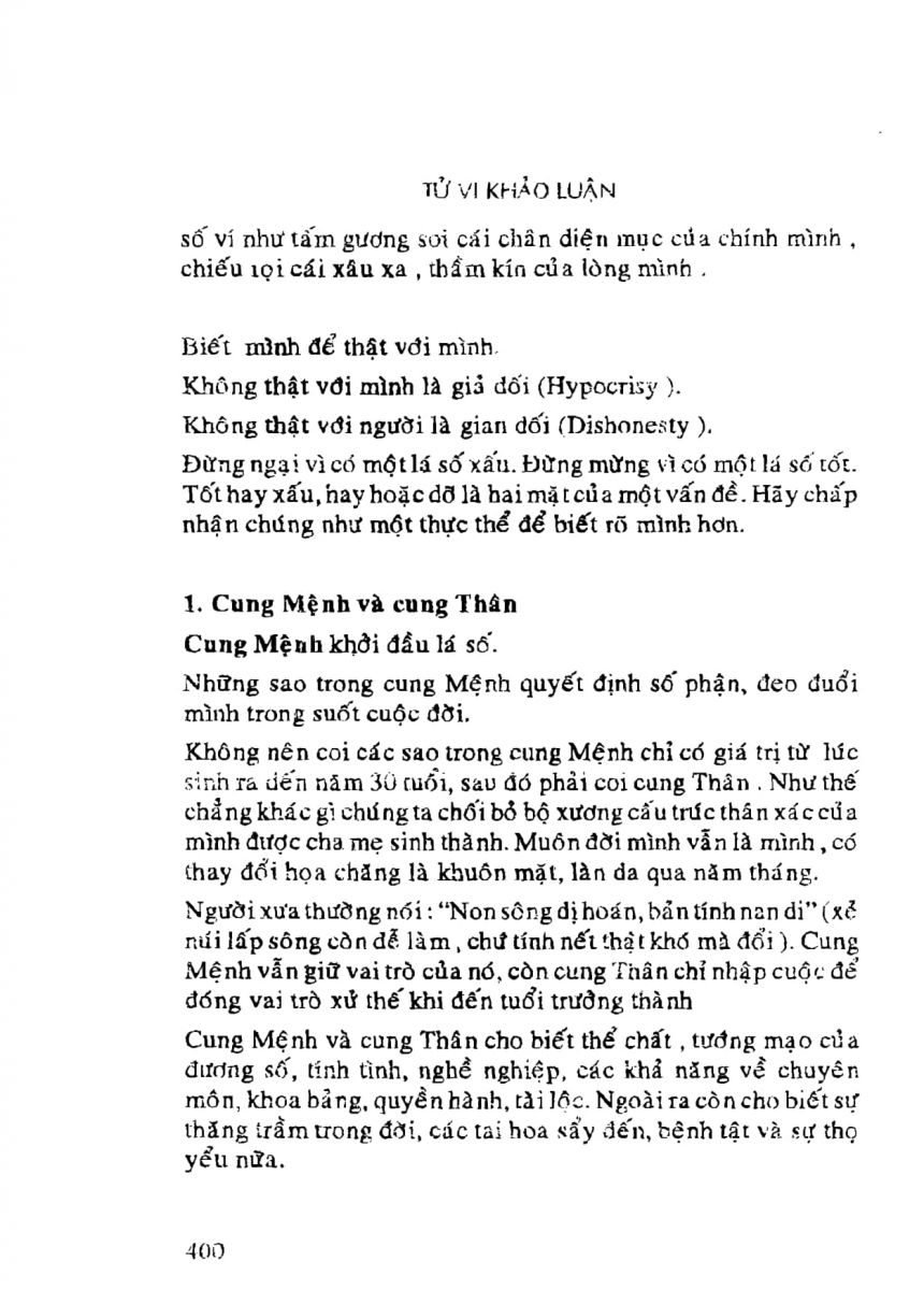 Tử Vi Khảo Luận - 400