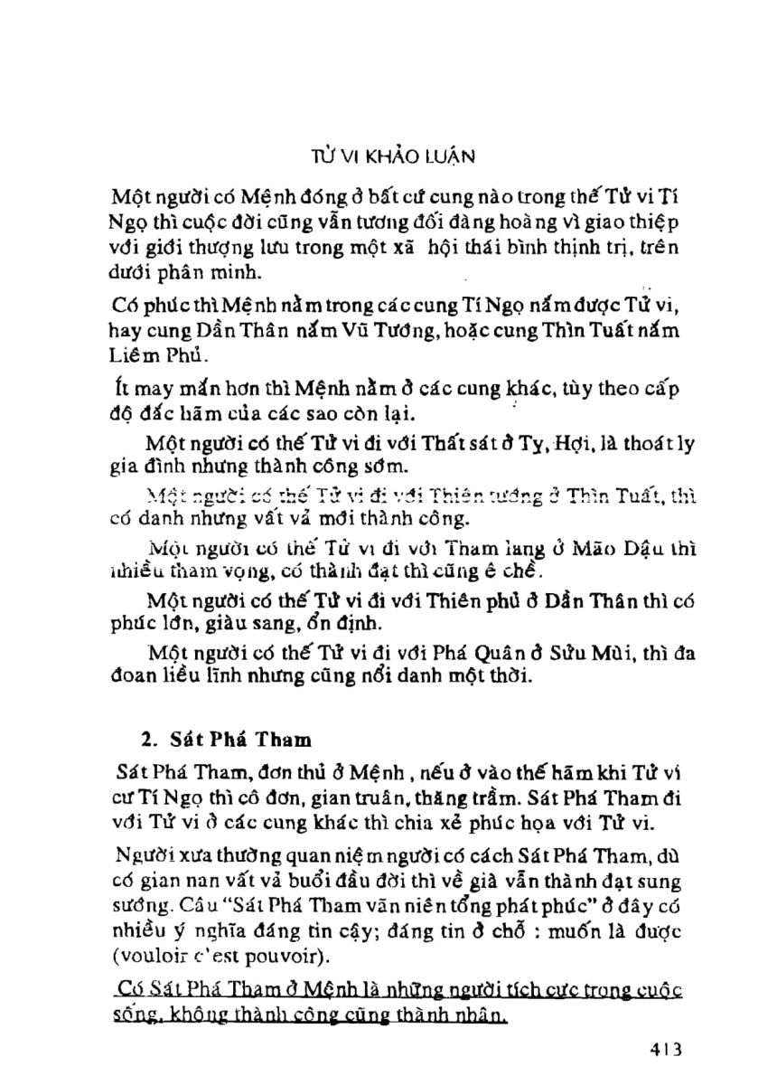 Tử Vi Khảo Luận - 413