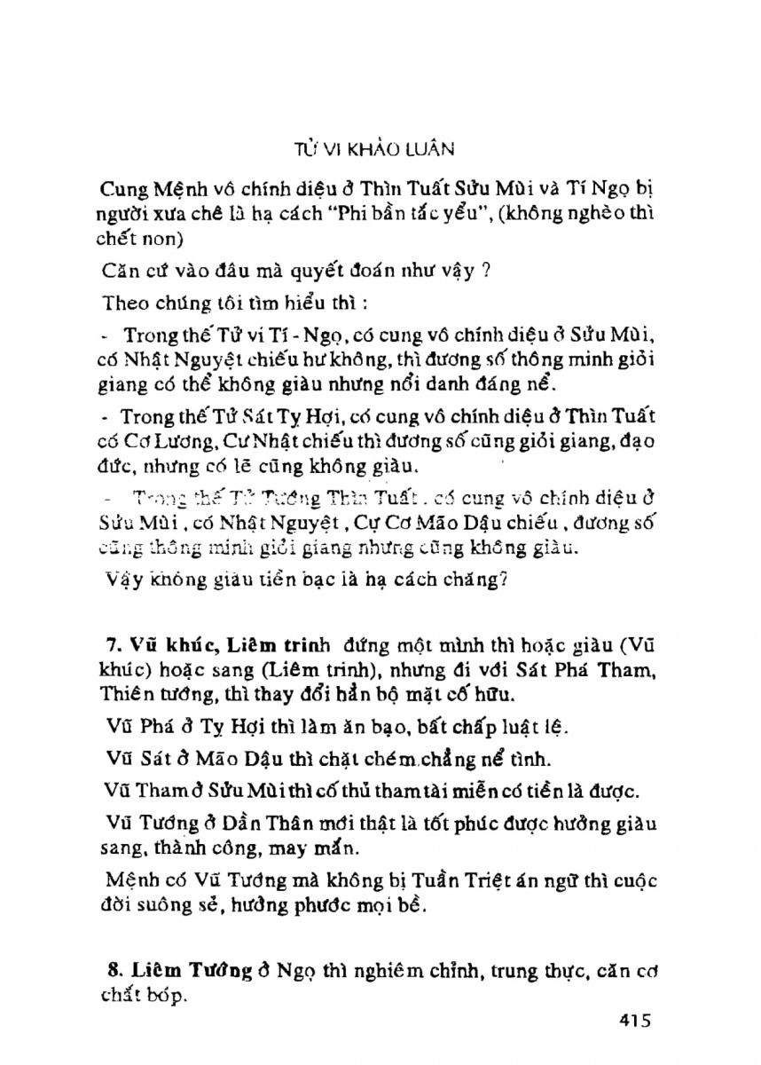 Tử Vi Khảo Luận - 415