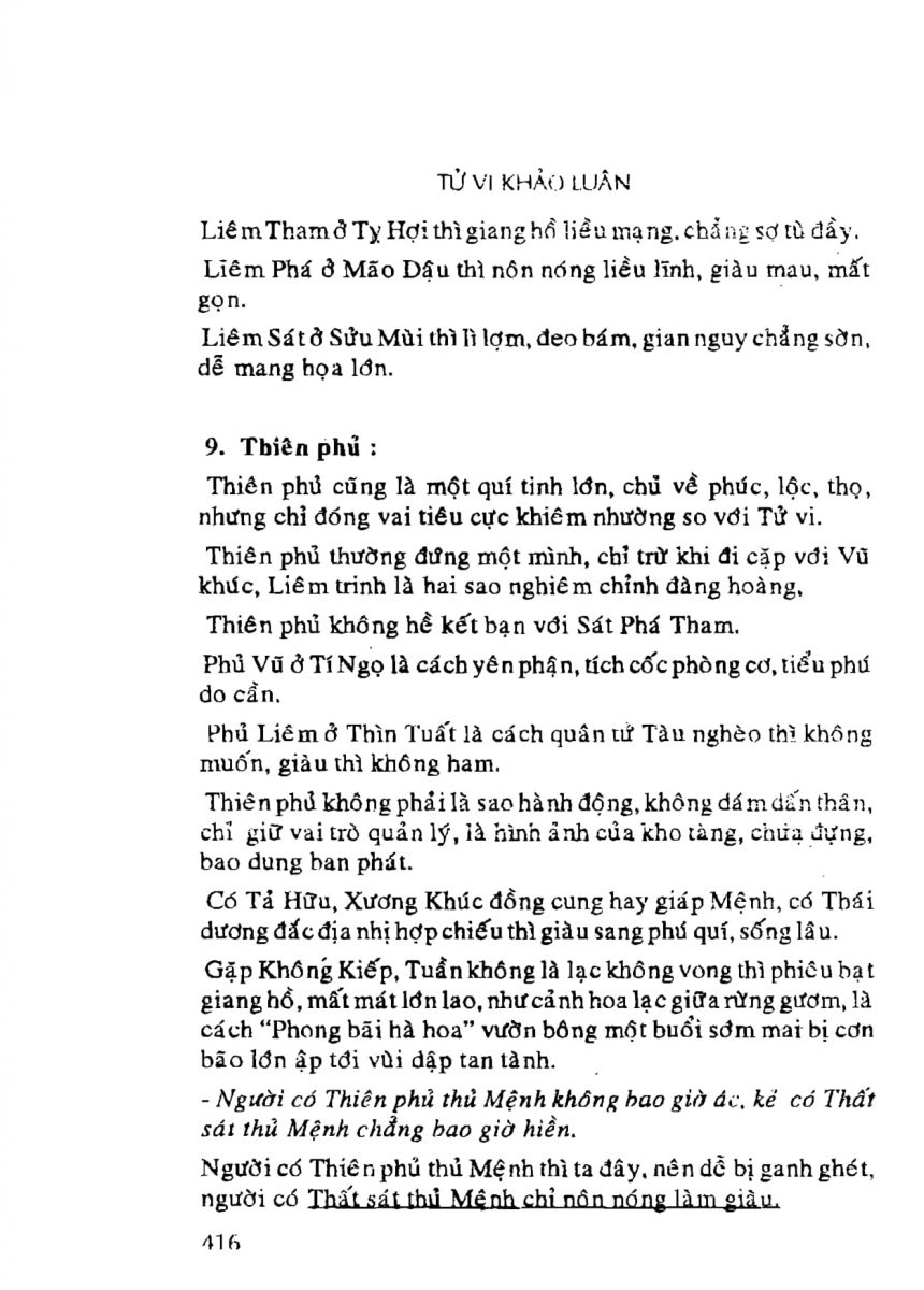 Tử Vi Khảo Luận - 416