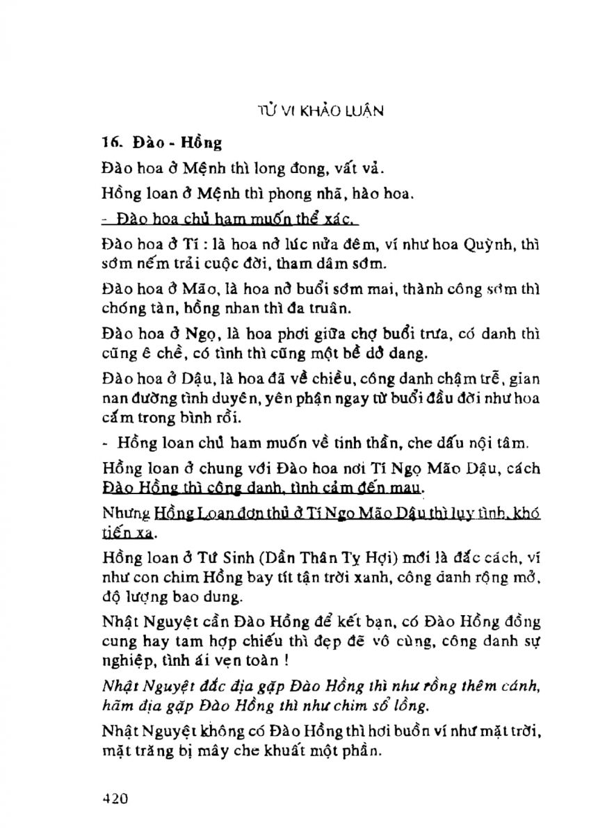 Tử Vi Khảo Luận - 420