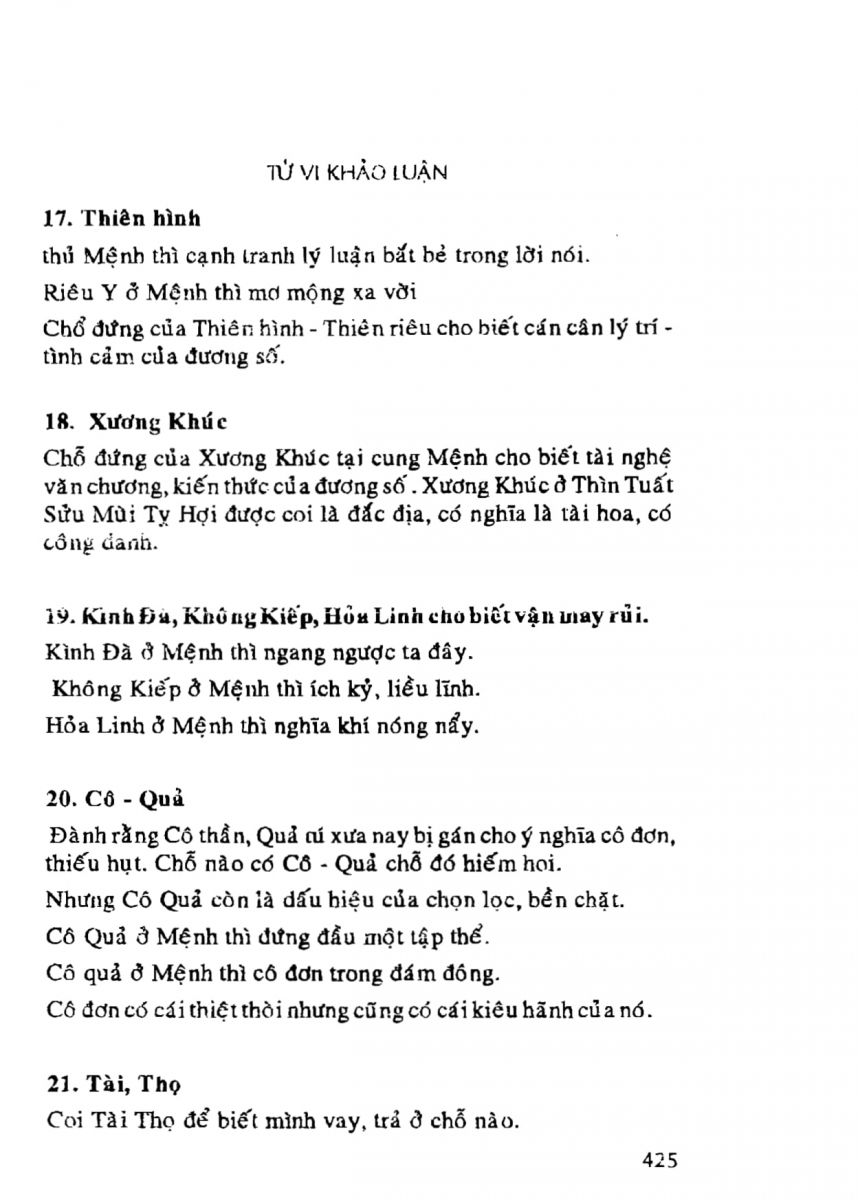 Tử Vi Khảo Luận - 425