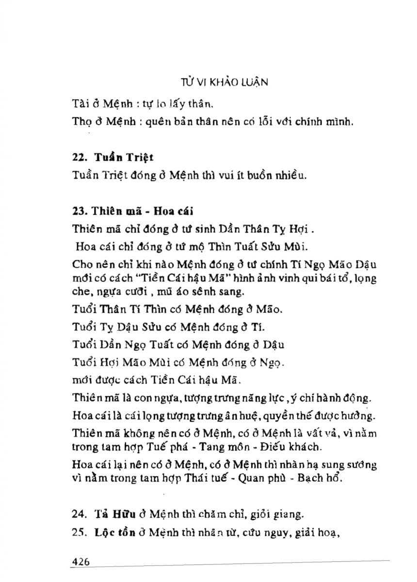 Tử Vi Khảo Luận - 426
