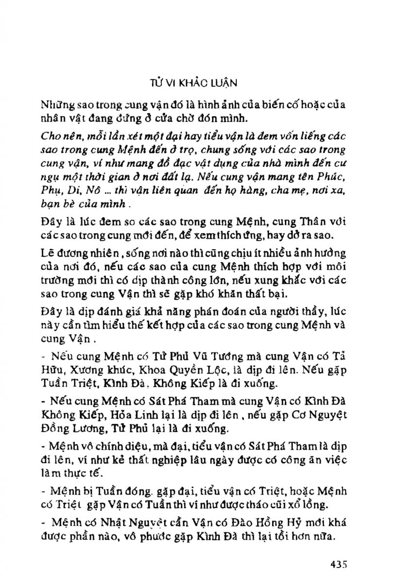 Tử Vi Khảo Luận - 435