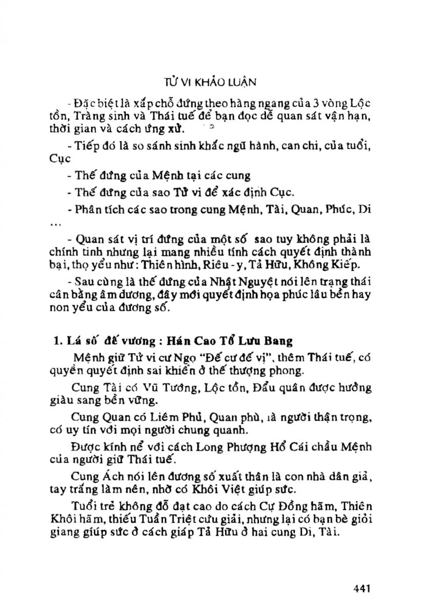 Tử Vi Khảo Luận - 441