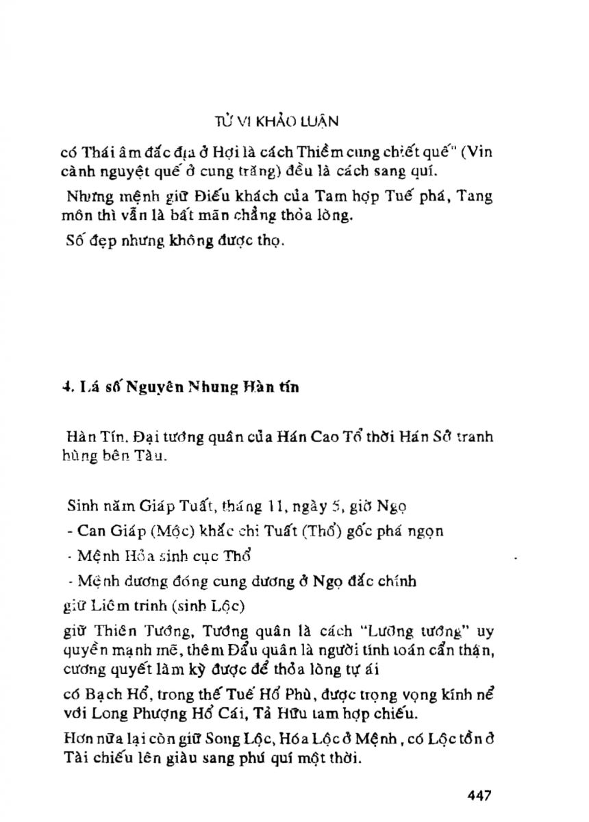Tử Vi Khảo Luận - 447