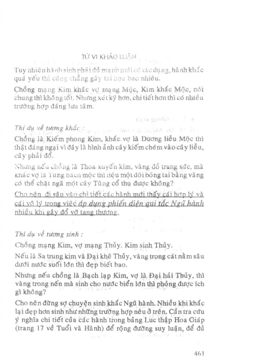 Tử Vi Khảo Luận - 461