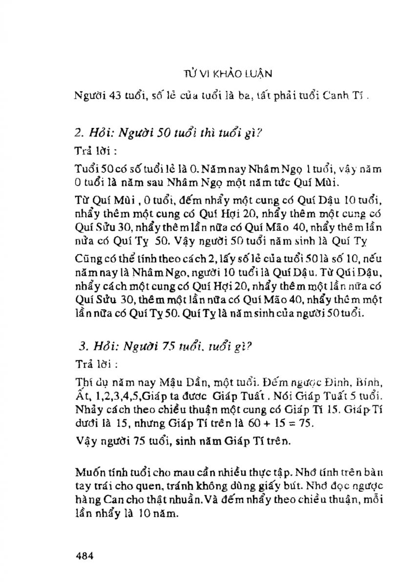 Tử Vi Khảo Luận - 484