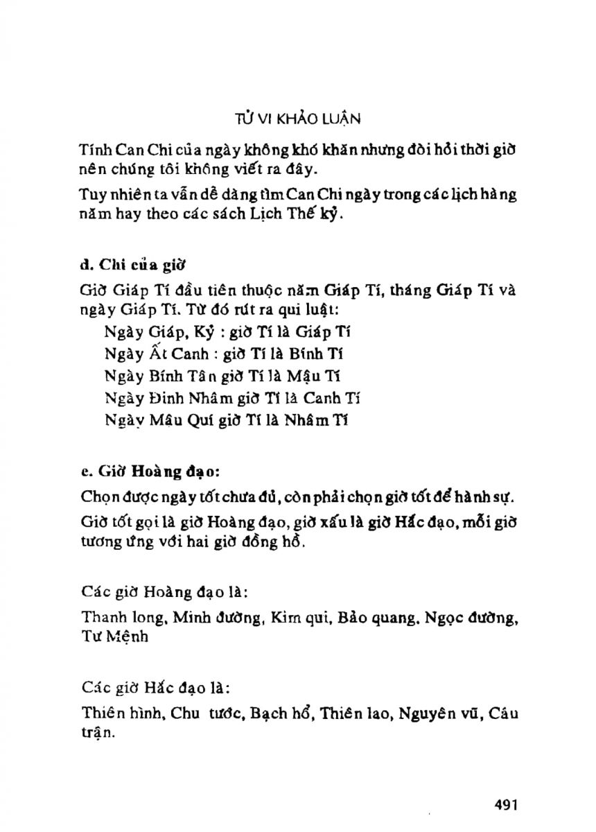 Tử Vi Khảo Luận - 491