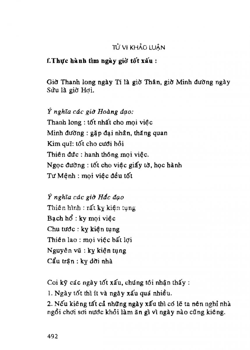 Tử Vi Khảo Luận - 492