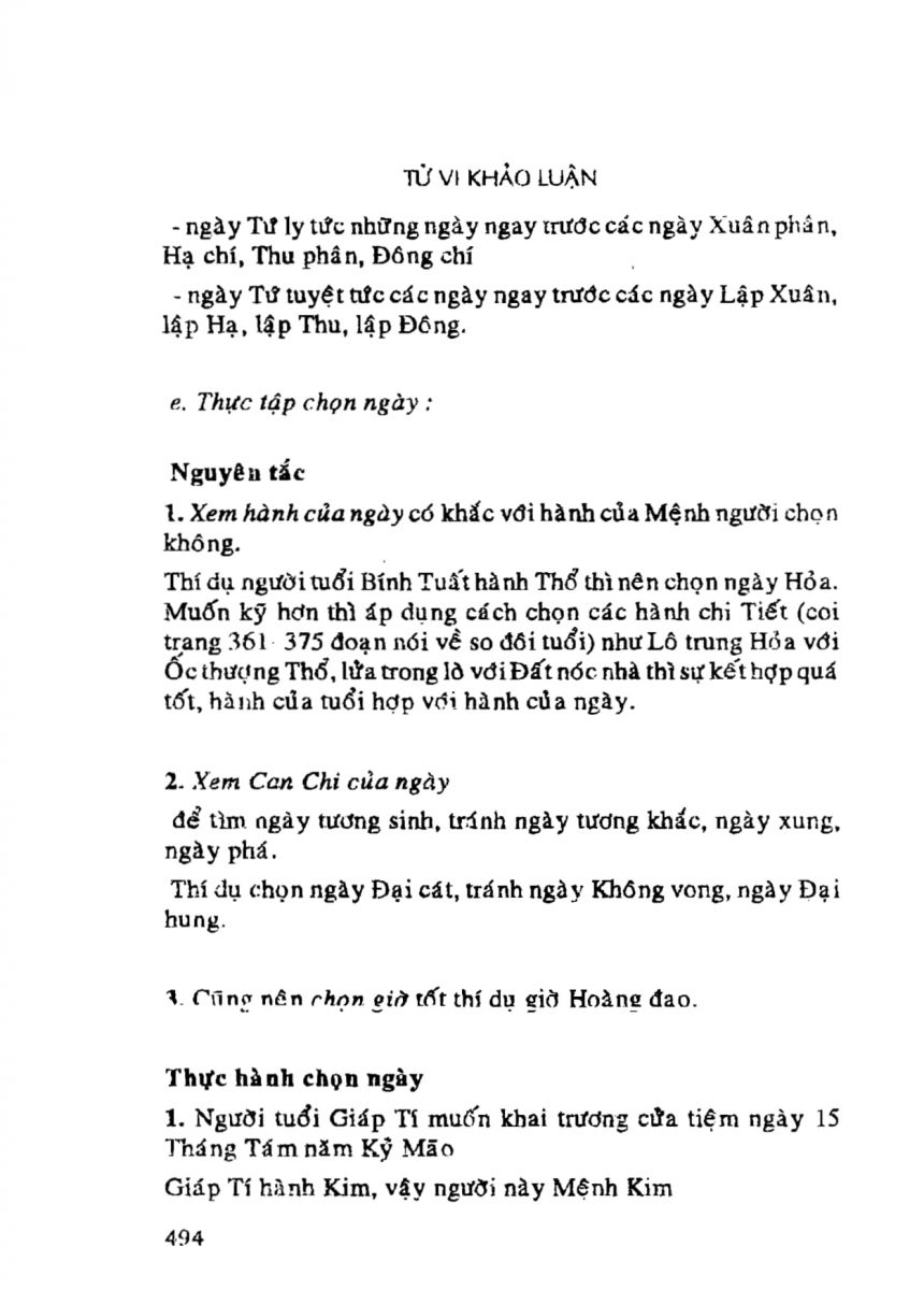 Tử Vi Khảo Luận - 494