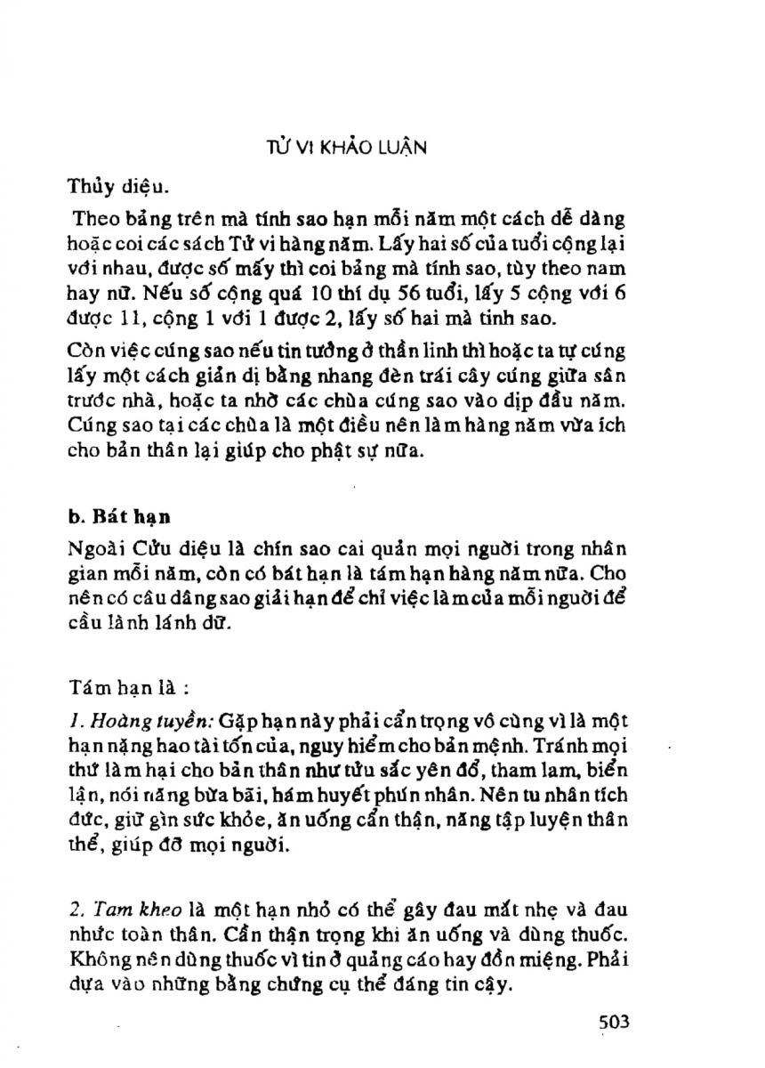 Tử Vi Khảo Luận - 503