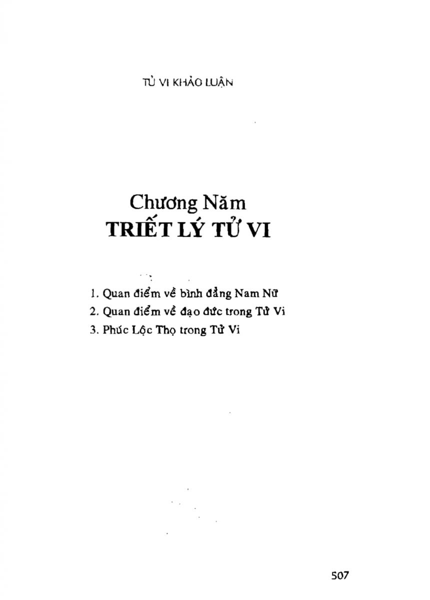 Tử Vi Khảo Luận - 507