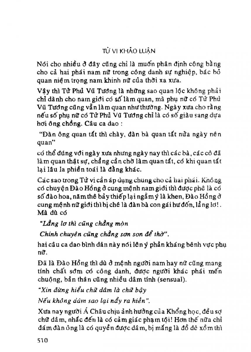 Tử Vi Khảo Luận - 510