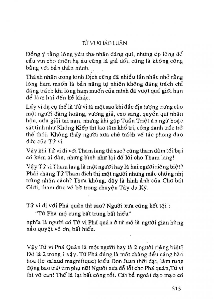 Tử Vi Khảo Luận - 515