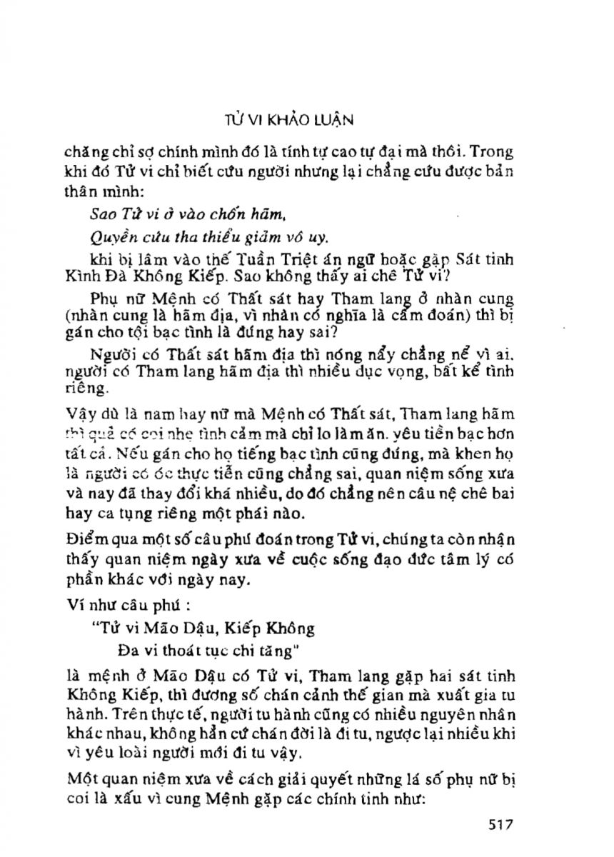 Tử Vi Khảo Luận - 517