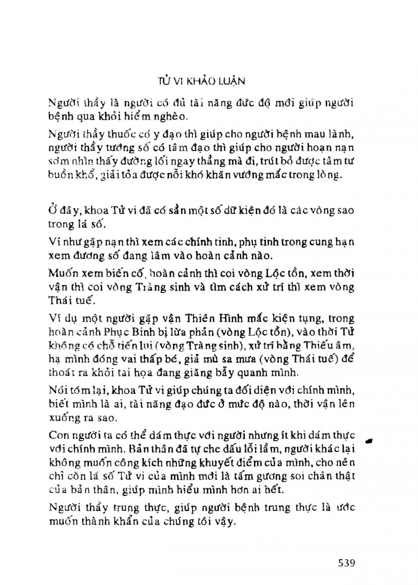 Tử Vi Khảo Luận - 539