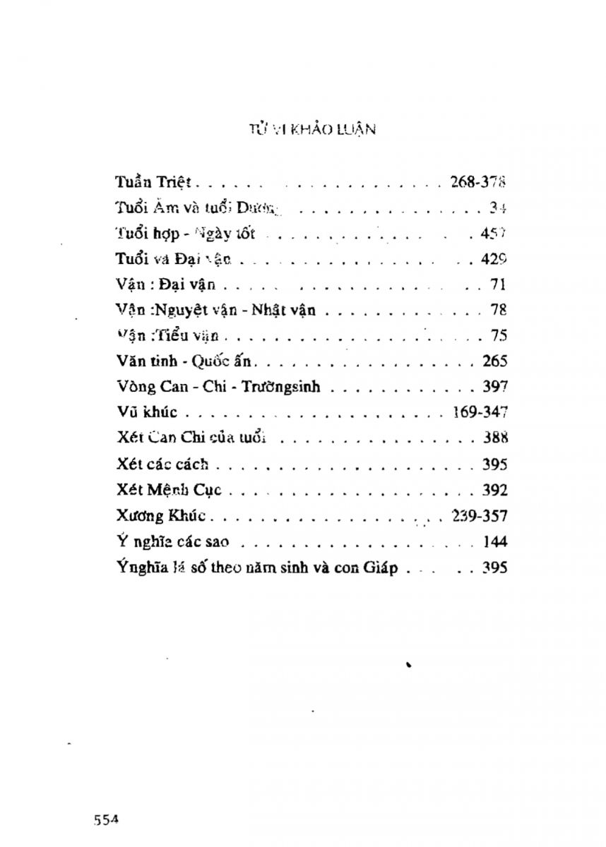 Tử Vi Khảo Luận - 554