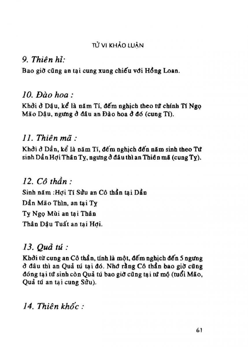 Tử Vi Khảo Luận - 61