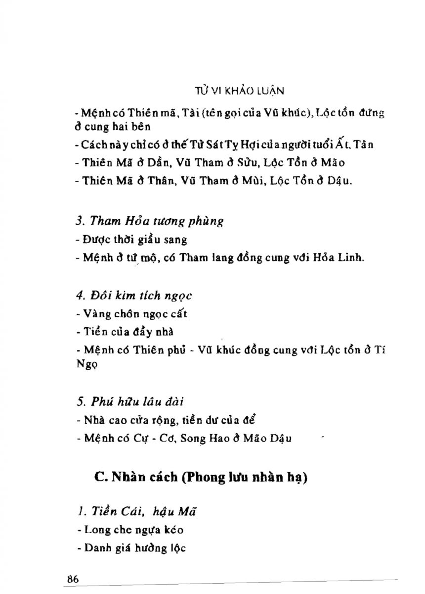 Tử Vi Khảo Luận - 86