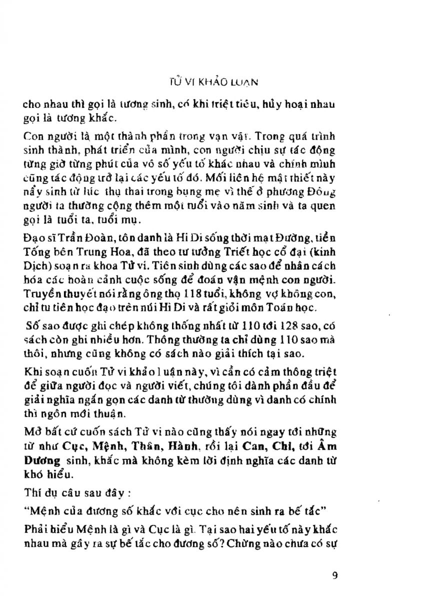 Tử Vi Khảo Luận - 9