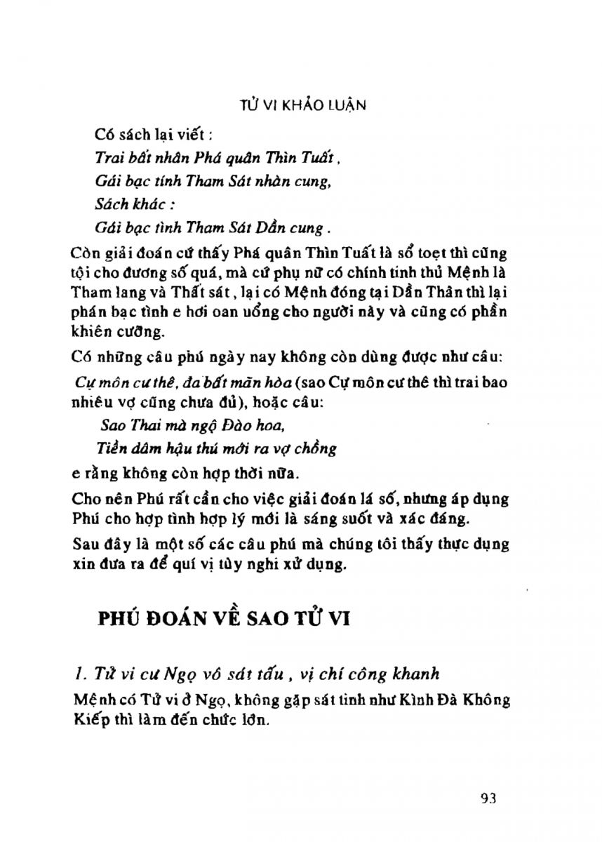 Tử Vi Khảo Luận - 93