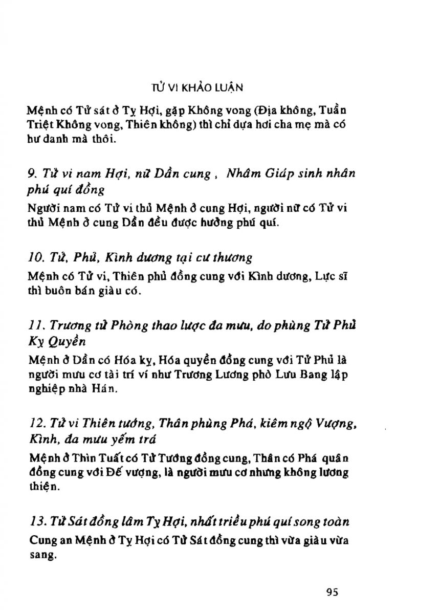 Tử Vi Khảo Luận - 95