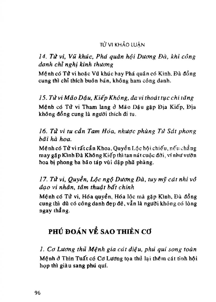 Tử Vi Khảo Luận - 96