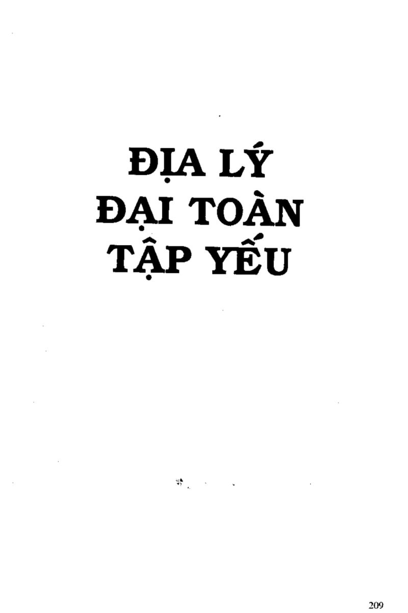Địa Lý Toàn Thư Tập 1 - 209