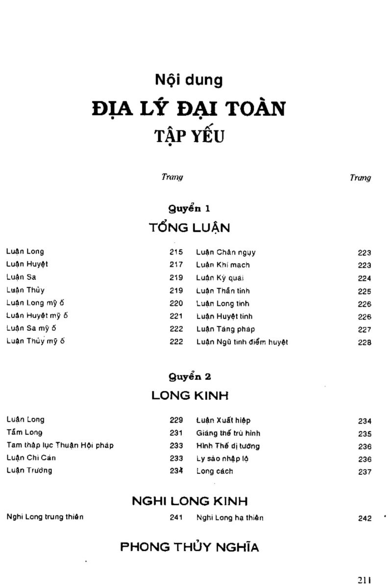 Địa Lý Toàn Thư Tập 1 - 211