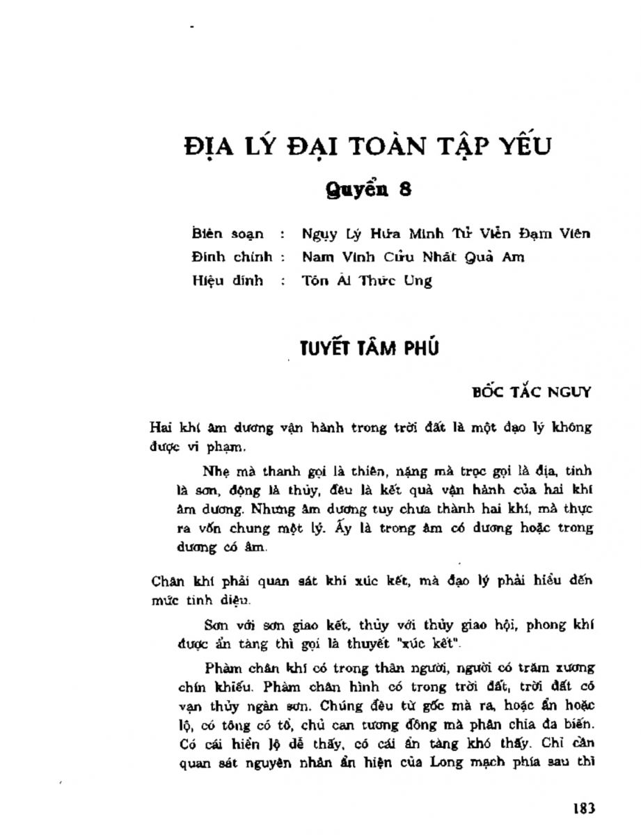 Địa Lý Toàn Thư Tập 2 - 183