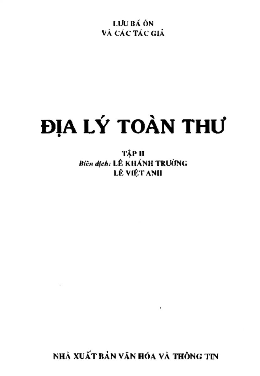Địa Lý Toàn Thư Tập 2 - 2