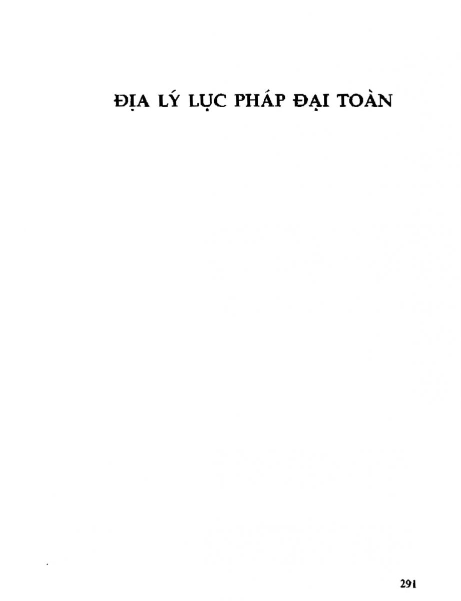 Địa Lý Toàn Thư Tập 2 - 291