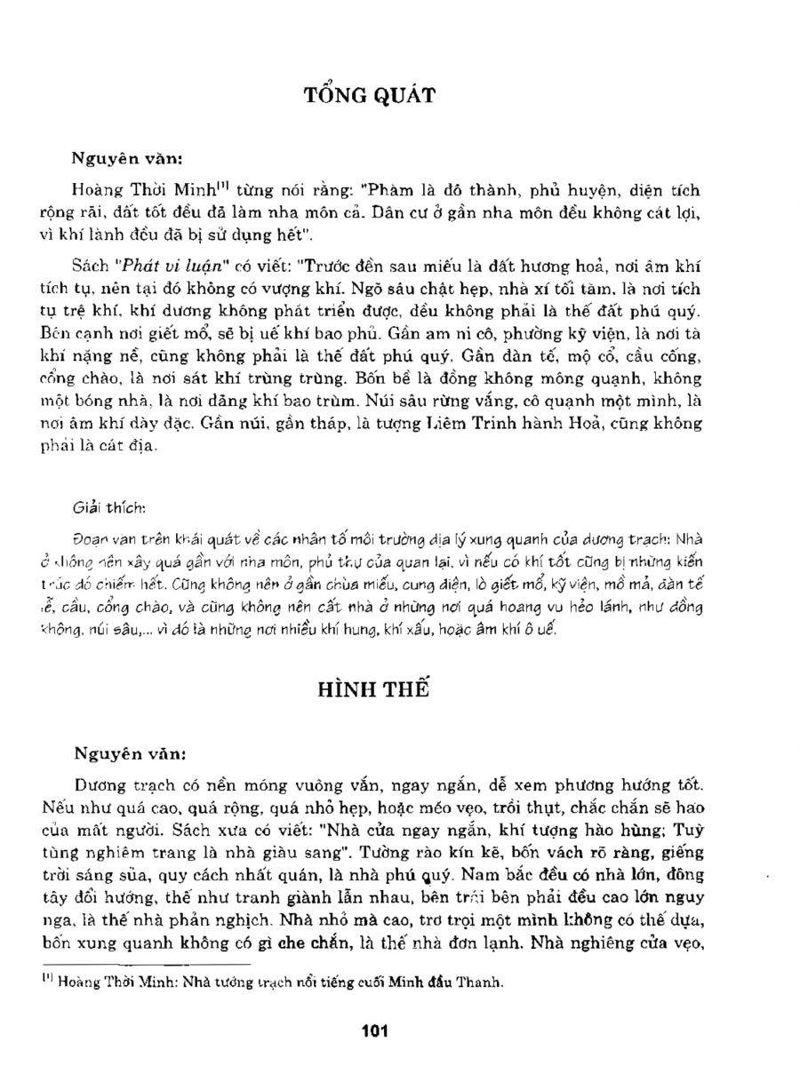 Bát Trạch Minh Kính - 101