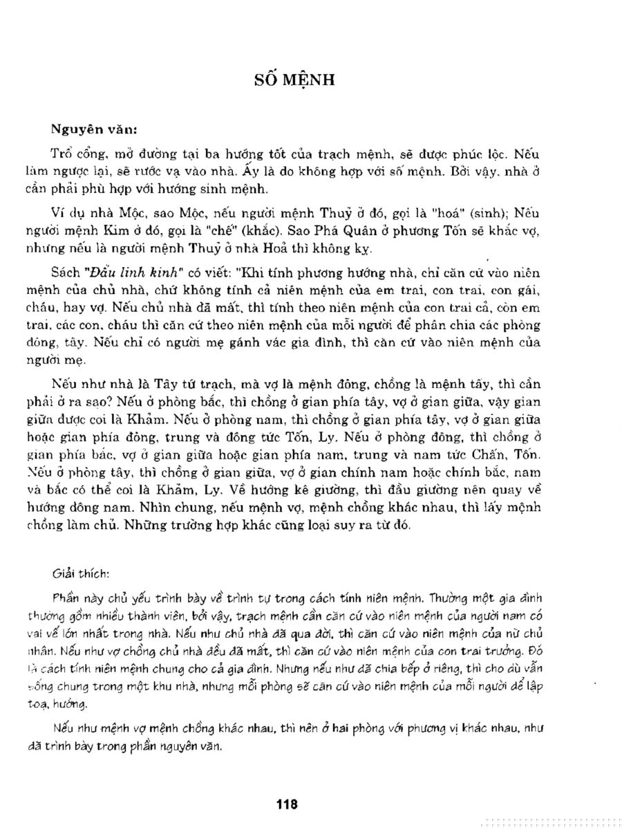 Bát Trạch Minh Kính - 118