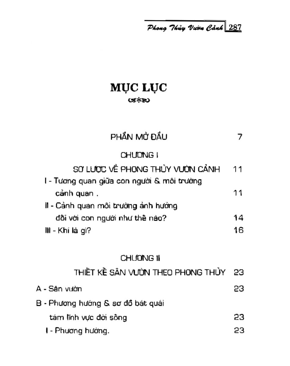 Phong Thủy Vườn Cảnh - 319